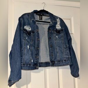 Distressed Blue Denim Jacket